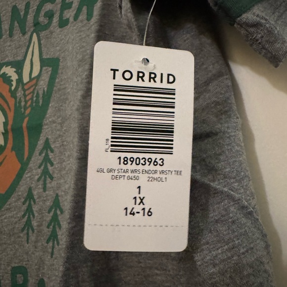 Torrid Star Wars Gray Park Ranger Tee - Picture 2 of 4